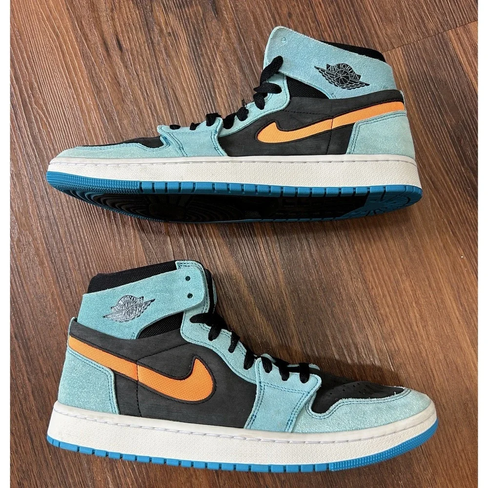 Nike Air Jordan 1 Zoom Air CMFT 2 Mens Size 10.5  Bleached Aqua DV1307-408 Shoes